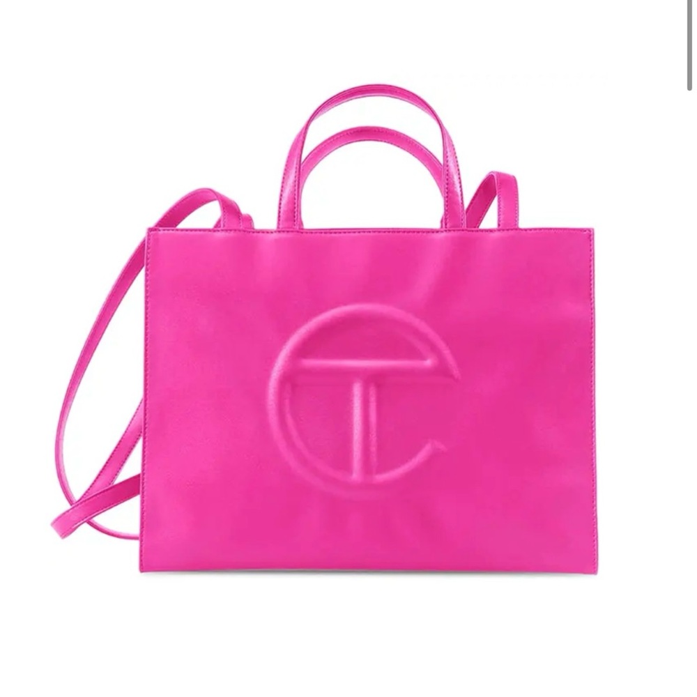 Telfar Pink Tote Bag with Versatile Straps